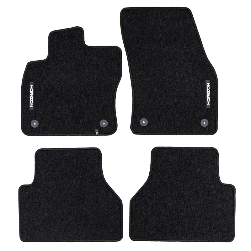 Tapis de Sol de Voiture pour VW Caddy V 2020-2026 Velours Imperméable 4Pcs