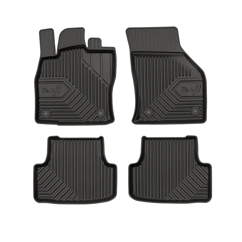 Tapis de Sol de Voiture pour VW Golf mk7 2012-2020 TPE Antidérapant Noir 4Pcs