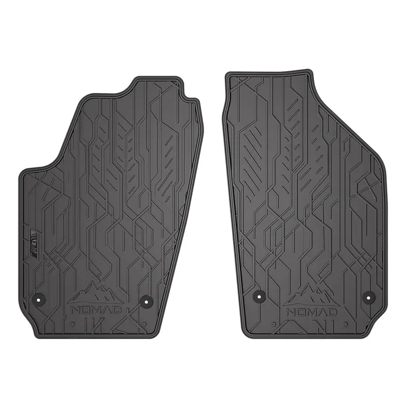 Tapis de Sol de Voiture pour VW Polo IV 2001-2009 Caoutchouc Imperméable 2Pcs
