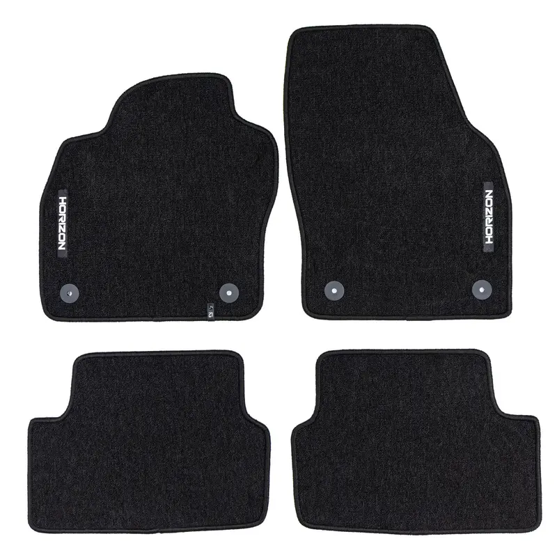 Tapis de Sol de Voiture pour VW Polo VI 2017-2026 Velours solide et durable 4Pcs