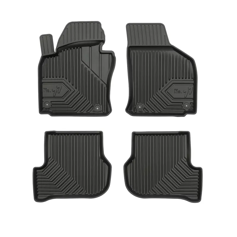 Tapis de Sol de Voiture pour VW Scirocco III 2008-2017 TPE Imperméable 4Pcs