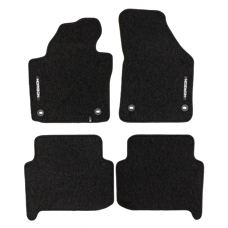 Tapis de Sol de Voiture pour VW Touran I 2003-2015 Velours Imperméable 4Pcs