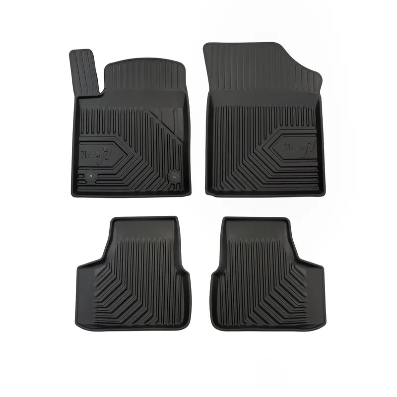 Tapis de Sol de Voiture pour VW UP! 2011-2023 TPE Antidérapant Durable Noir 4Pcs