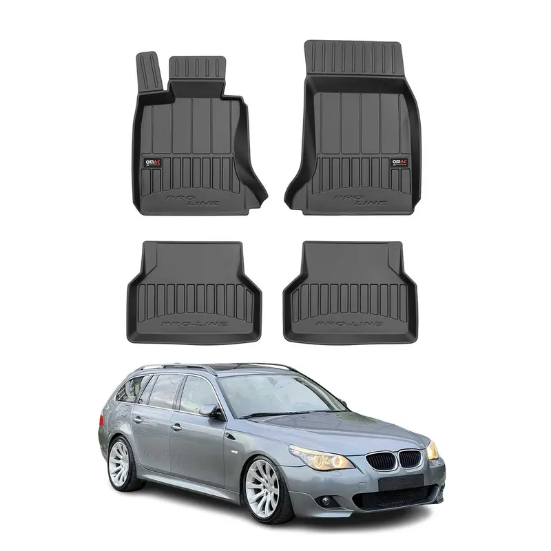 Tapis de Sol pour BMW Serie 5 E61 2004-2010 TPE Noir