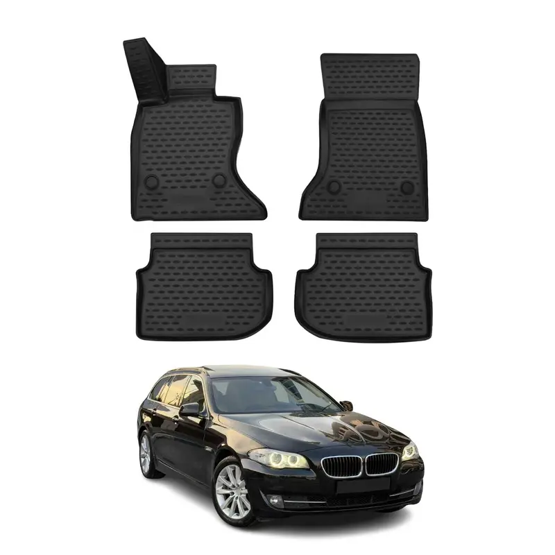Tapis de Sol pour BMW Série 5 F11 Touring 2010-2013 Pre-FL 4WD Xdrive TPE Noir