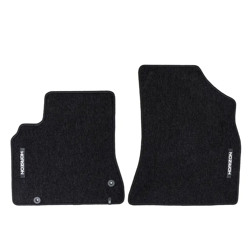 Tapis de sol pour Citroen Berlingo II 2008-2018 3places Velours Noir 2Pcs