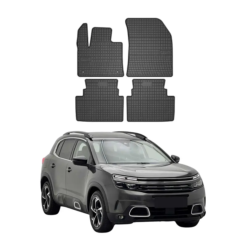 Tapis de Sol pour Citroen C5 Aircross 2018-2025 Caoutchouc Noir