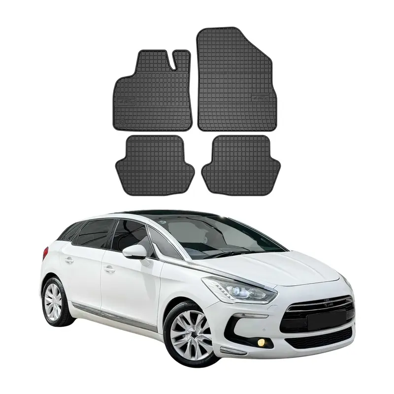 Tapis de Sol pour Citroen DS5 2011-2015 Caoutchouc Noir