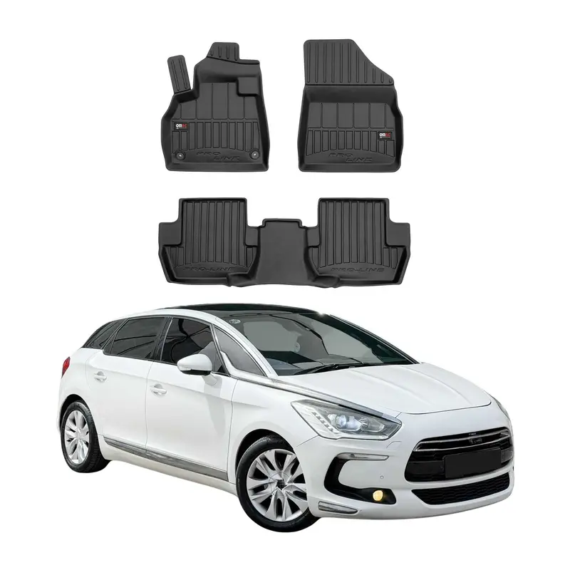 Tapis de Sol pour Citroen DS5 2011-2015 Caoutchouc TPE Noir