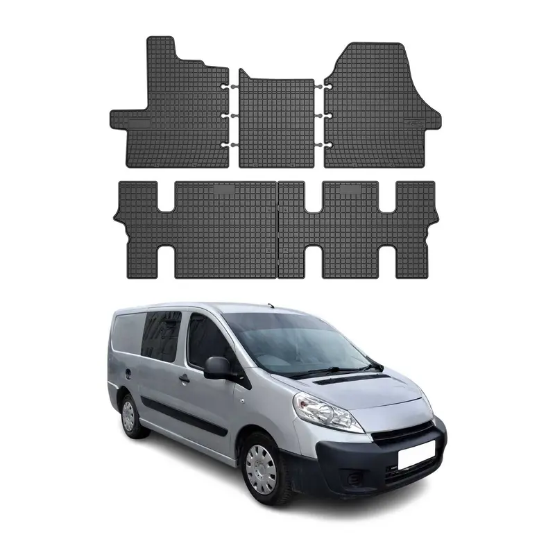 Tapis de Sol pour Citroen Jumper II 2006-2026 Caoutchouc Noir 5x Set