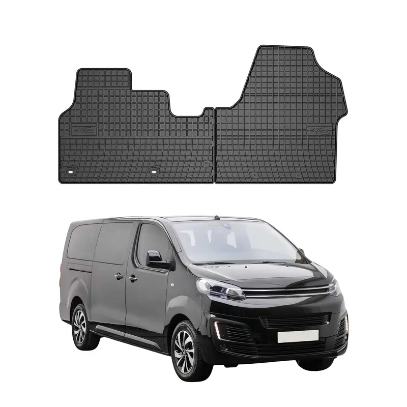 Tapis de Sol pour Citroen Jumpy 2016-2026 Noir Caoutchouc