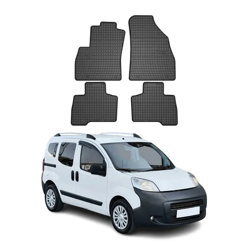 Tapis de Sol pour Citroen Nemo 2007-2017 Noir Caoutchouc
