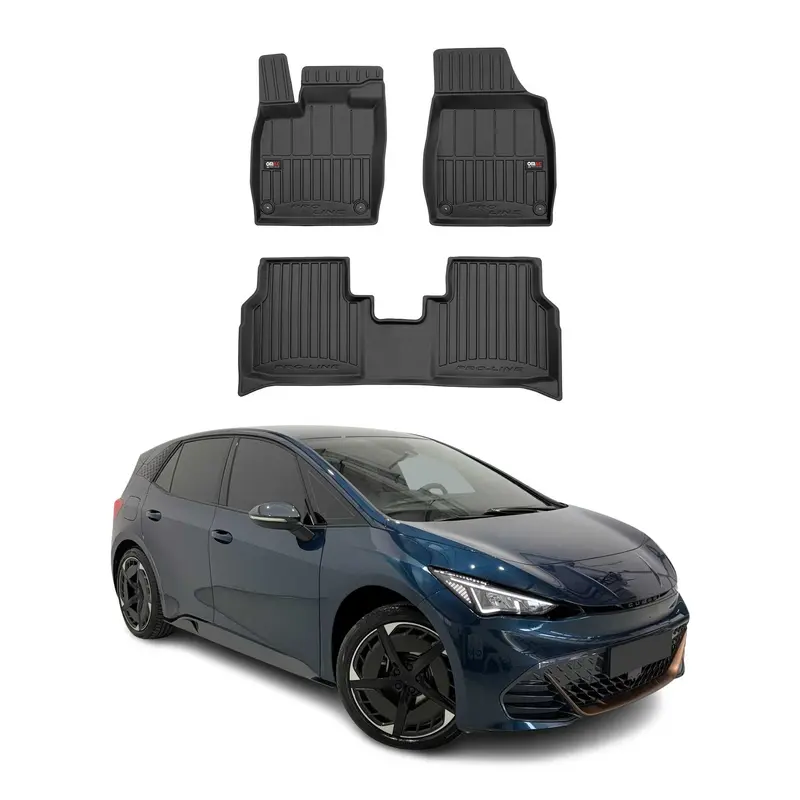 Tapis de Sol pour Cupra Born 2021-2026 OMAC Premium Noir Caoutchouc TPE