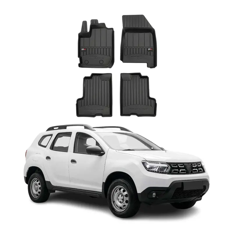 Tapis de Sol pour Dacia Duster 2017-2022 Caoutchouc TPE Noir