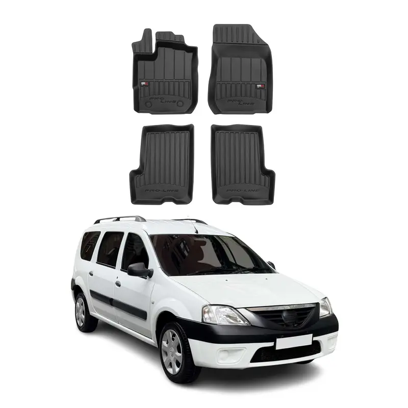 Tapis de Sol pour Dacia Logan 2006-2013 TPE Noir
