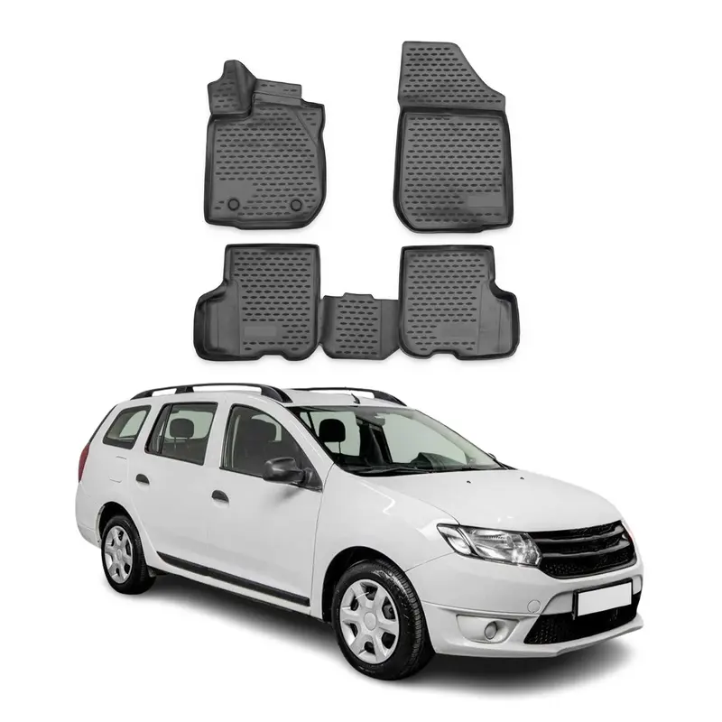 Tapis de Sol pour Dacia Logan 2013-2016 TPE Noir