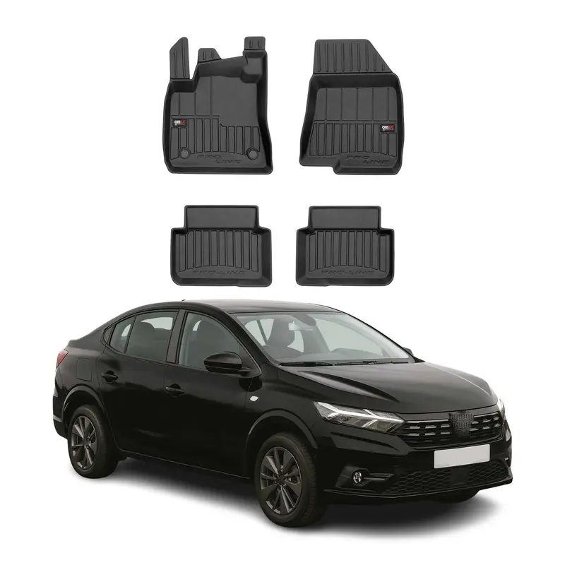 Tapis de Sol pour Dacia Logan 2021-2019 TPE Noir