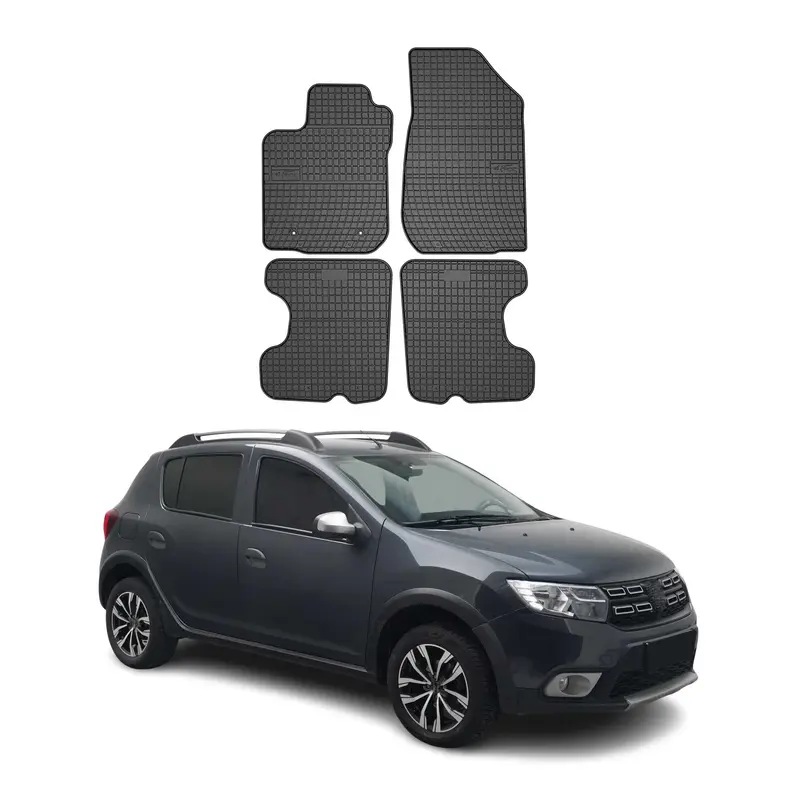 Tapis de Sol pour Dacia Sandero Stepway 2013-2018 Caoutchouc Noir