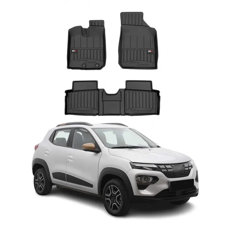 Tapis de Sol pour Dacia Spring 2021-2026 TPE Noir