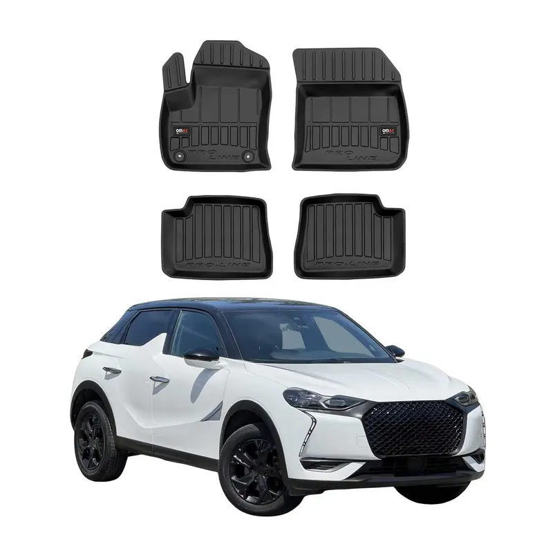 Tapis de Sol pour DS DS3 Crossback 2018-2022 TPE Noir