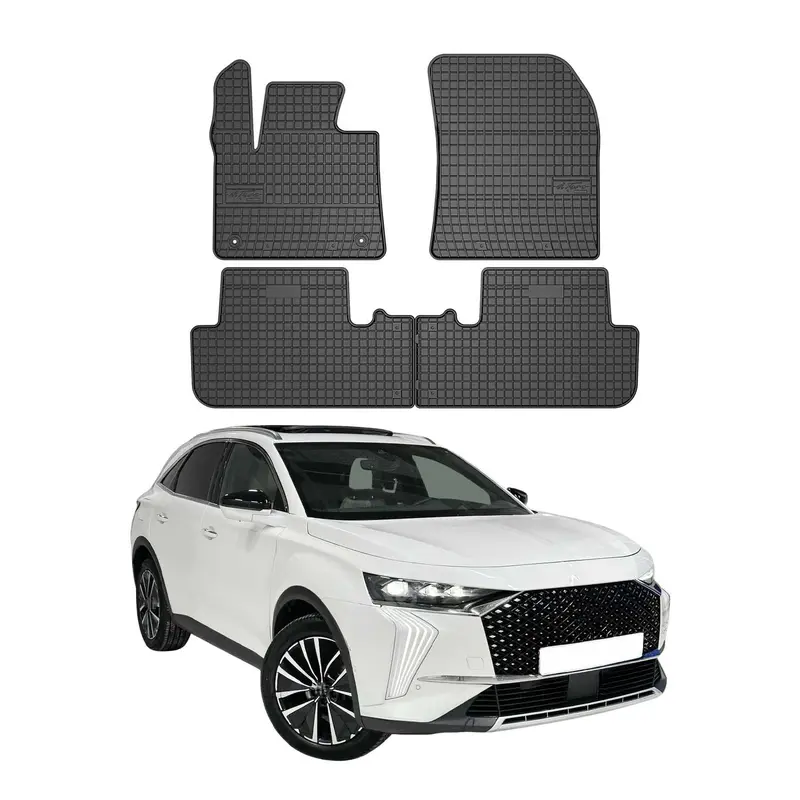 Tapis de Sol pour DS7 Crossback / DS 7 2017-2026 Caoutchouc Noir