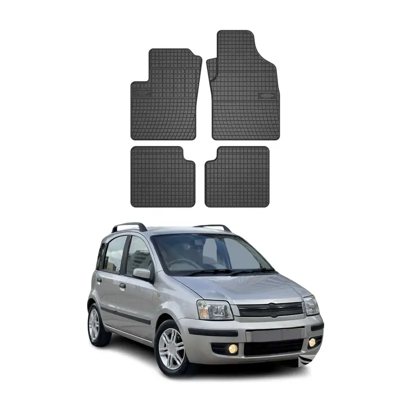 Tapis de Sol pour Fiat Panda 2003-2012 OMAC Noir Caoutchouc