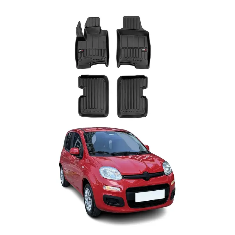 Tapis de Sol pour Fiat Panda 2012-2026 TPE Noir