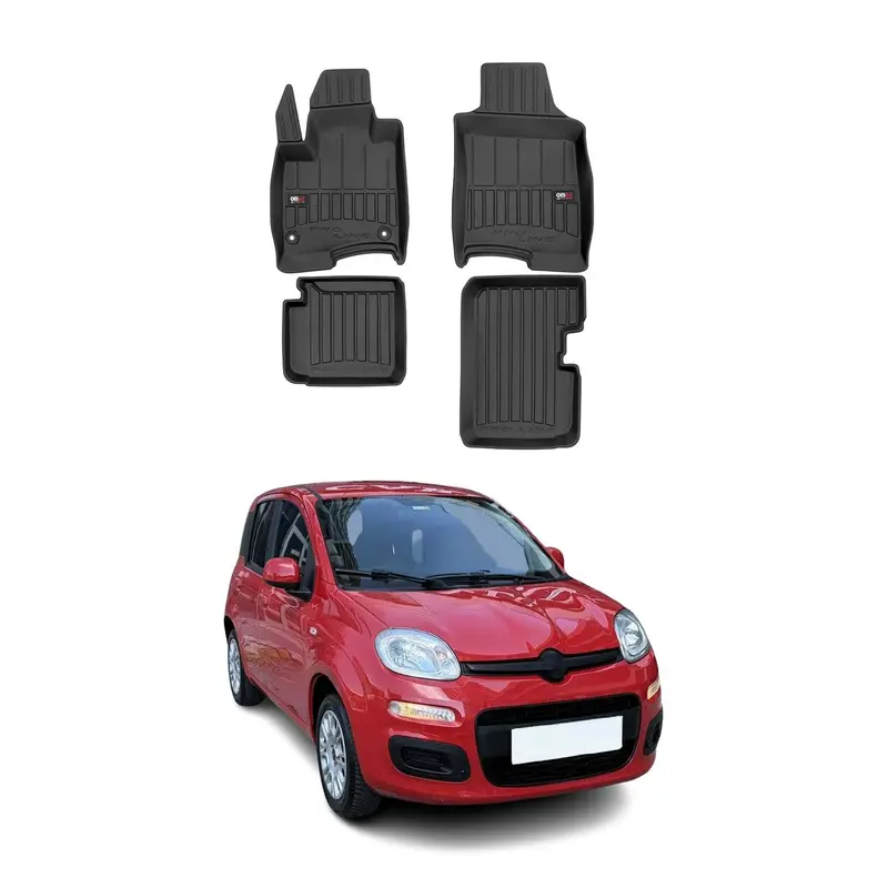 Tapis de Sol pour Fiat Panda 2020-2026 Hybrid TPE Noir