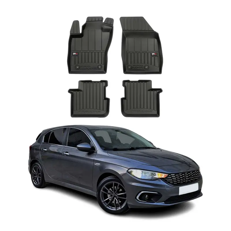Tapis de Sol pour Fiat Tipo 2015-2026 Caoutchouc TPE Noir