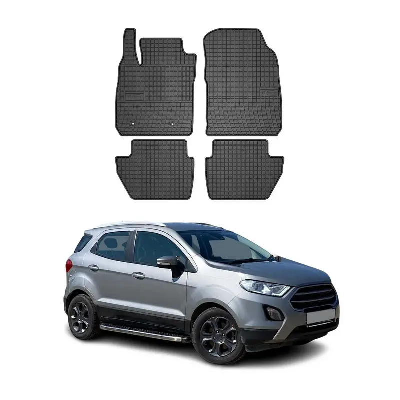 Tapis de Sol pour Ford Ecosport 2017-2020 Caoutchouc Noir