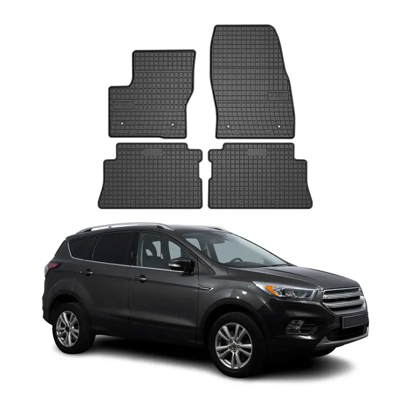 Tapis de Sol pour Ford Kuga II 2012-2019 Caoutchouc Noir