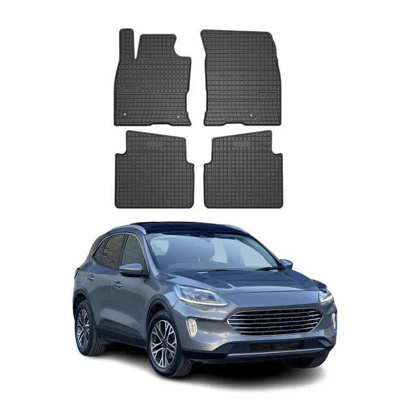 Tapis de Sol pour Ford Kuga III 2019-2026 Caoutchouc Noir