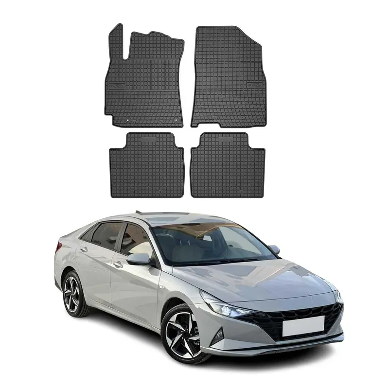 Tapis de Sol pour Hyundai Elantra 2021-2026 Caoutchouc Noir