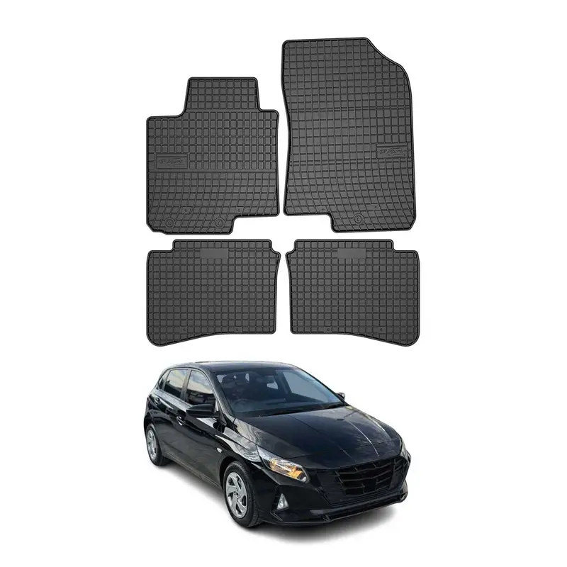 Tapis de Sol pour Hyundai i20 3 2020-2026 OMAC Noir Caoutchouc 4x