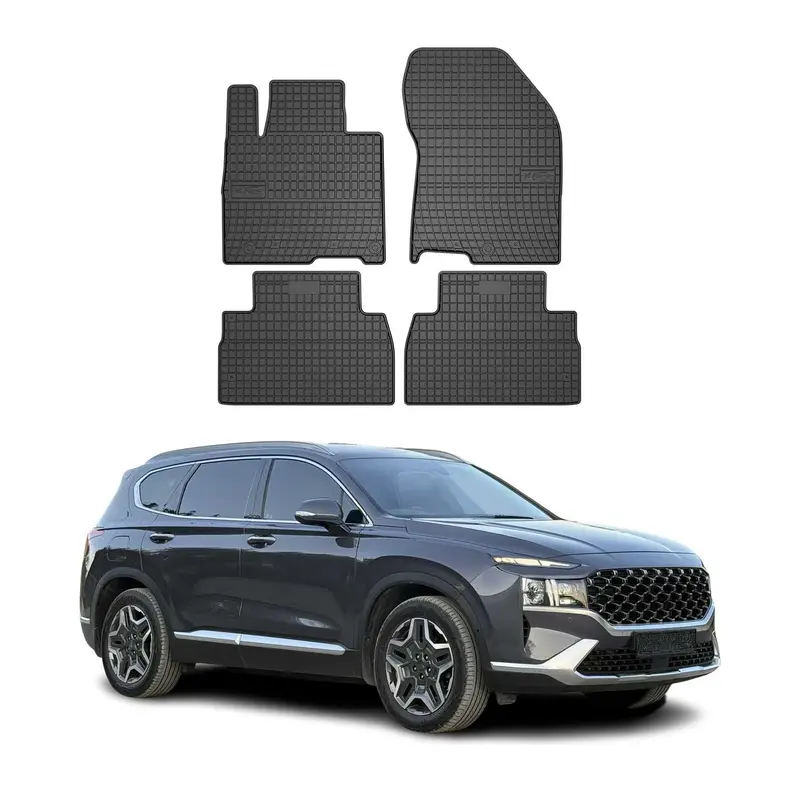Tapis de Sol pour Hyundai Santa Fe 2019-2023 Caoutchouc Noir