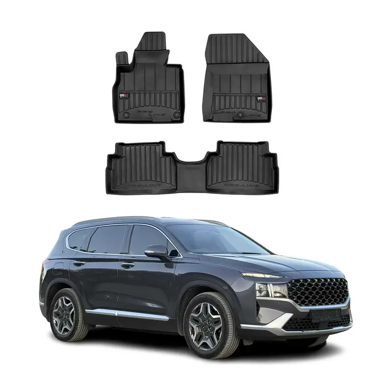Tapis de Sol pour Hyundai Santa Fe 2019-2023 TPE Noir