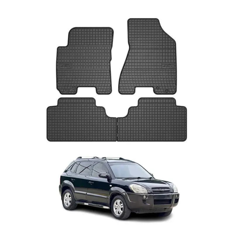 Tapis de Sol pour Hyundai Tucson 2004-2009 Caoutchouc Noir