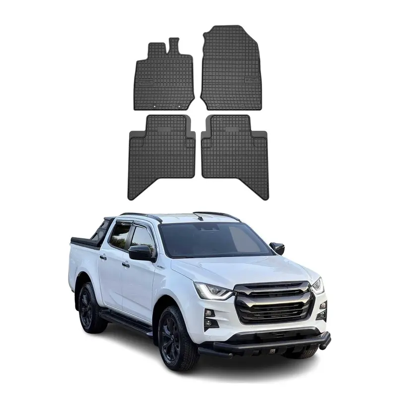 Tapis de Sol pour Isuzu D-Max 2019-2026 Caoutchouc Noir