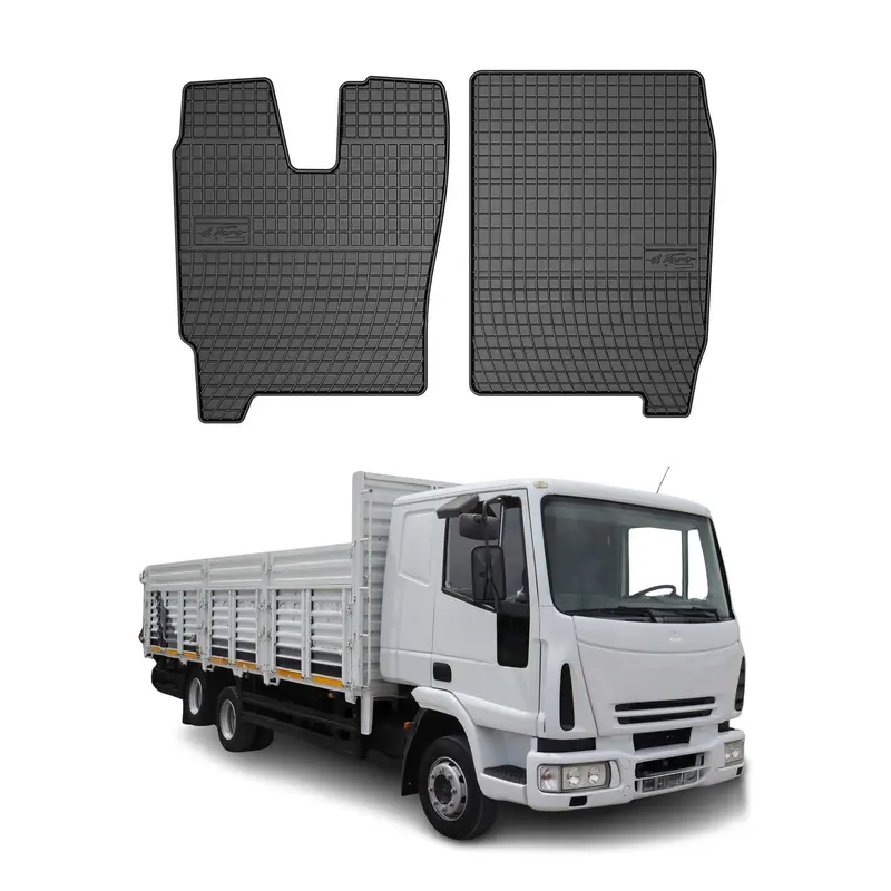 Tapis de Sol pour Iveco Eurocargo 160 2002-2008 Noir Caoutchouc
