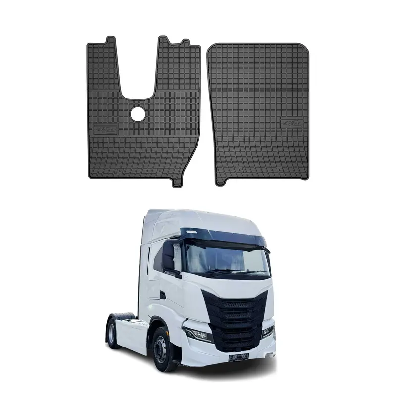 Tapis de Sol pour Iveco S-Way 2019-2026 Caoutchouc Noir