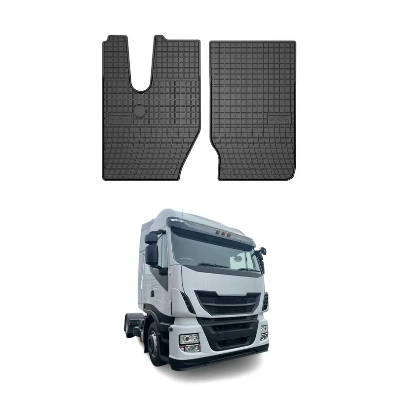 Tapis de Sol pour Iveco X-Way 2020-2026 Caoutchouc Noir