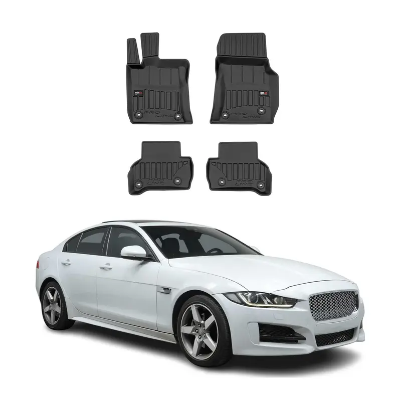 Tapis de Sol pour Jaguar XE 2015-2024 Caoutchouc TPE Noir