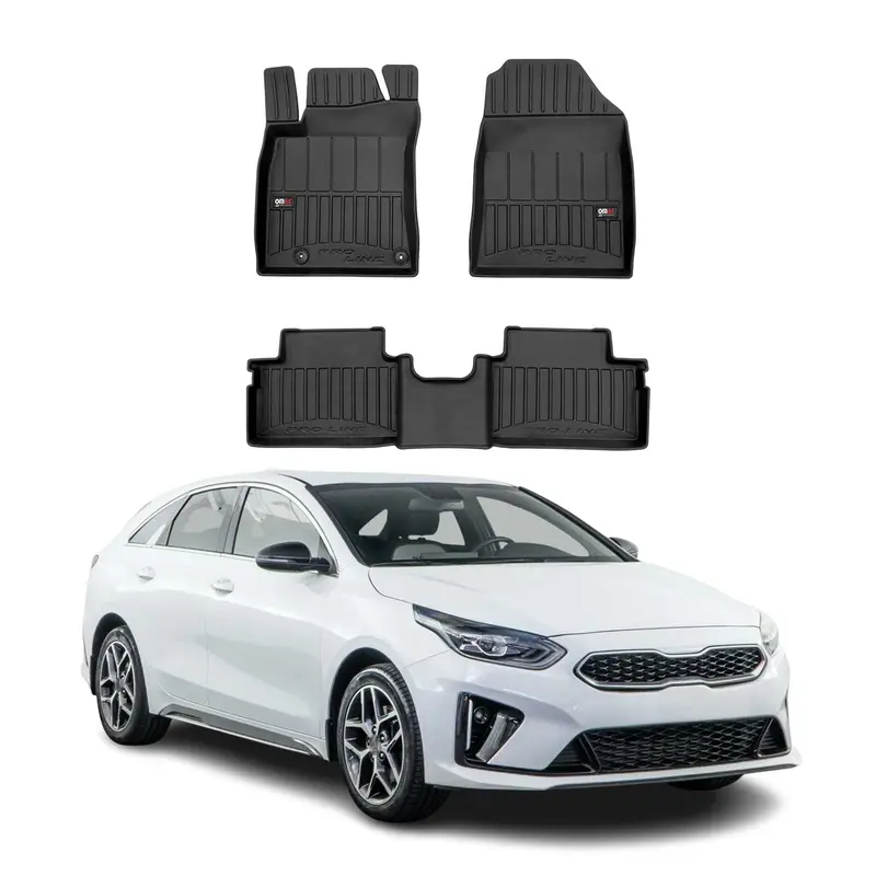 Tapis de Sol pour Kia Ceed 2019-2026 Caoutchouc Noir TPE