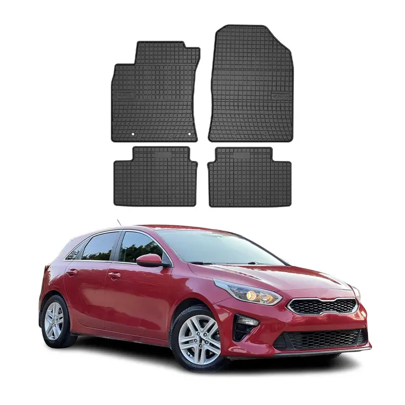 Tapis de Sol pour Kia Ceed 2019-2026 Caoutchouc Noir