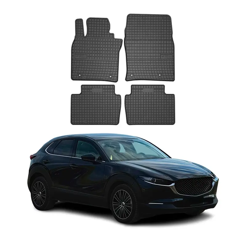 Tapis de Sol pour Mazda CX-30 2020-2026 Caoutchouc Noir