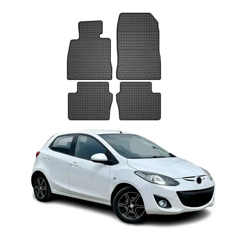 Tapis de Sol pour Mazda Mazda 2 2015-2026 Caoutchouc Noir