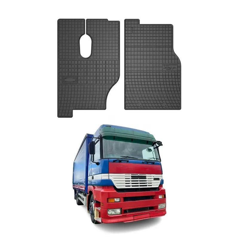 Tapis de Sol pour Mercedes Actros 1996-2003 Caoutchouc Noir