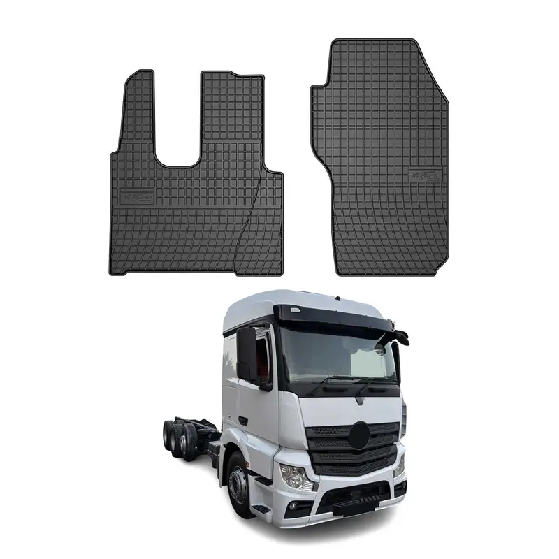 Tapis de Sol pour Mercedes Actros 2012-2020 Noir Caoutchouc