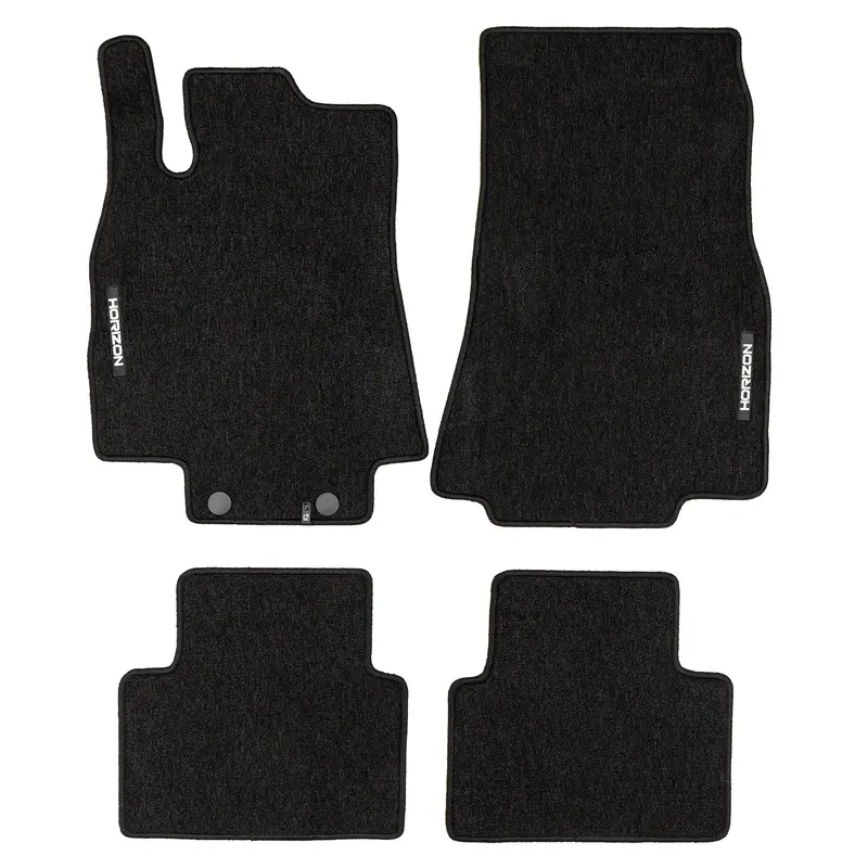 Tapis de sol pour Mercedes-Benz Classe A W169 2004-2012 Velours Noir 4Pcs