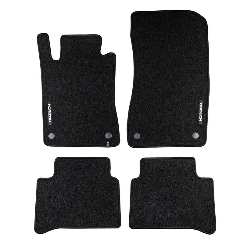 Tapis de sol pour Mercedes-Benz Classe E W211 S211 2002-2009 Velours Noir 4Pcs